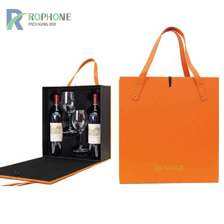 Custom na Wine Glass Gift Box