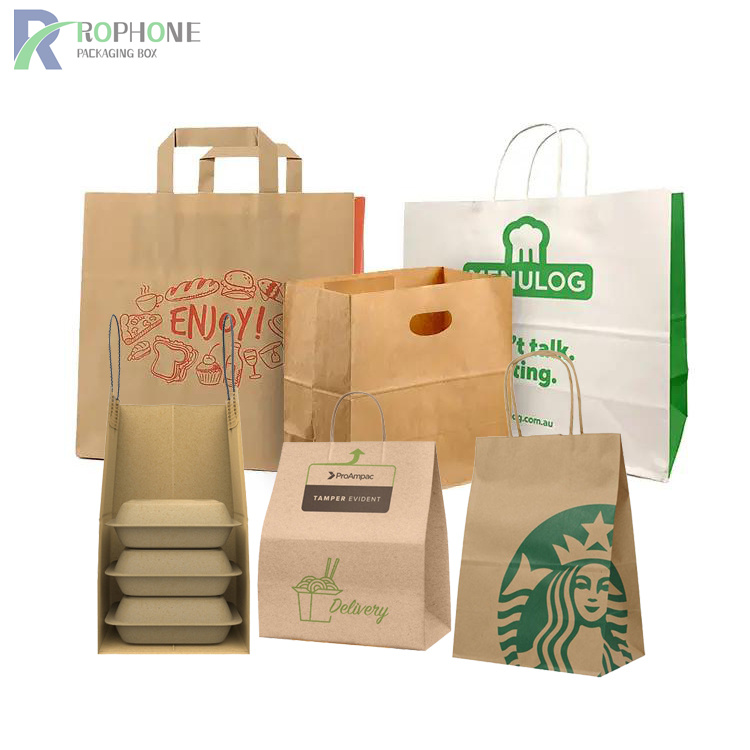 Mga bag ng tanghalian na papel