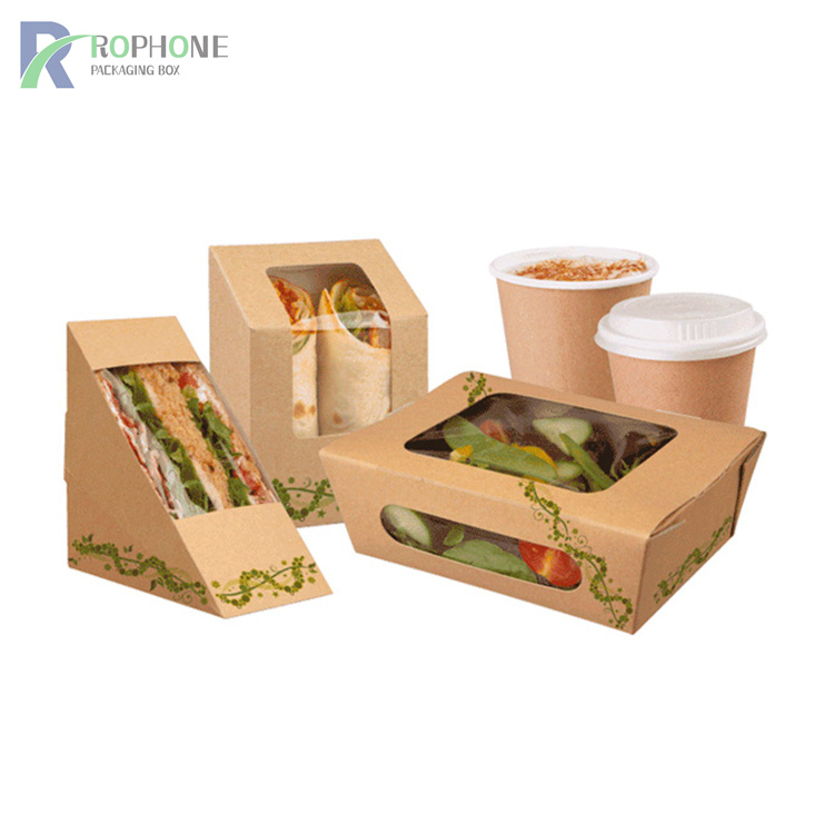 Sandwich packaging box