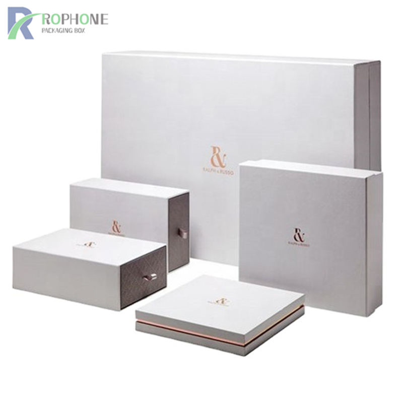 Mga kahon ng regalo ng White Cardboard